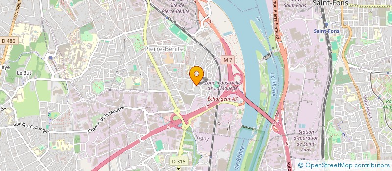 localisation de l'entreprise SCI MARION  OULLINS-PIERRE-BENITE