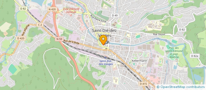 localisation de l'entreprise SCI MARION à SAINT-DIE-DES-VOSGES