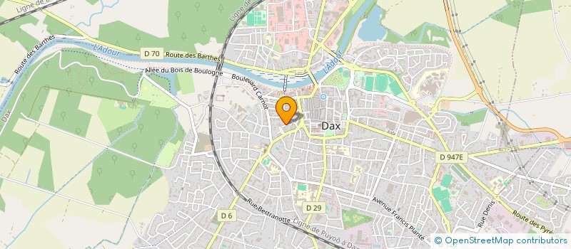 localisation de l'entreprise SCI MARION à DAX