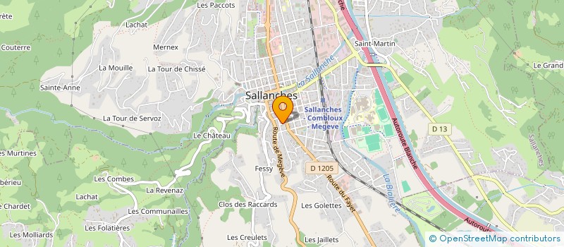 localisation de l'entreprise SCI MARION à SALLANCHES