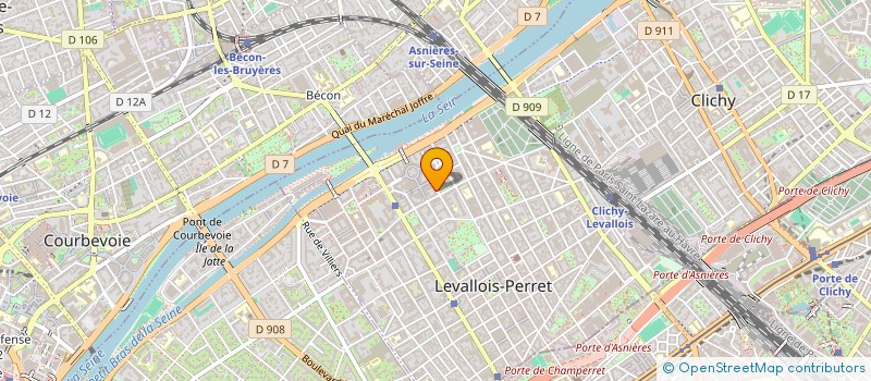 localisation de l'entreprise SCI MARION à LEVALLOIS-PERRET