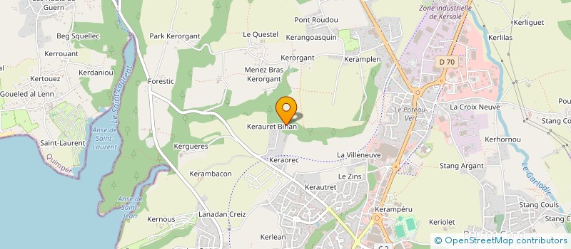 localisation de l'entreprise SCI MARION  CONCARNEAU