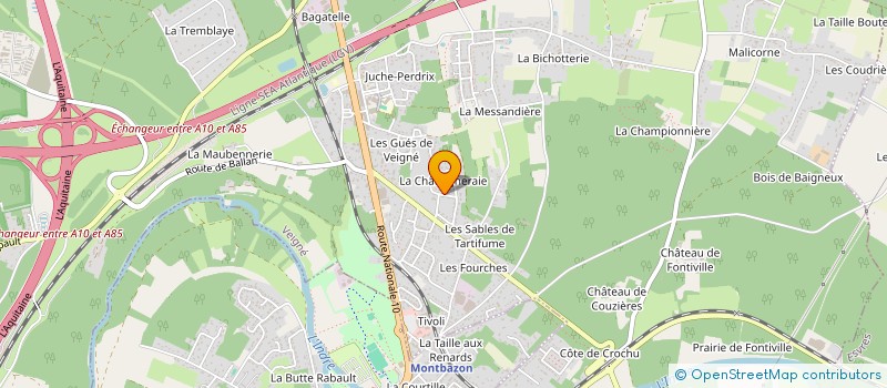 localisation de l'entreprise SCI MARION à VEIGNE