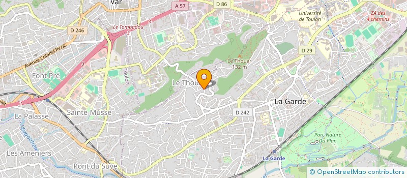 localisation de l'entreprise SCI MARION à LA GARDE