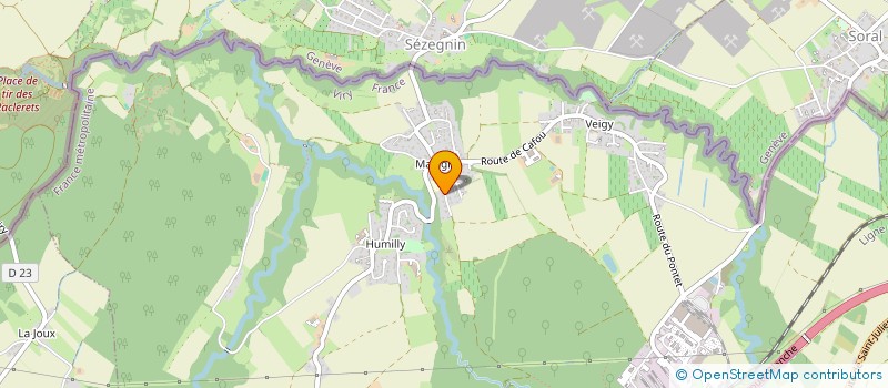 localisation de l'entreprise SCI MARION  VIRY