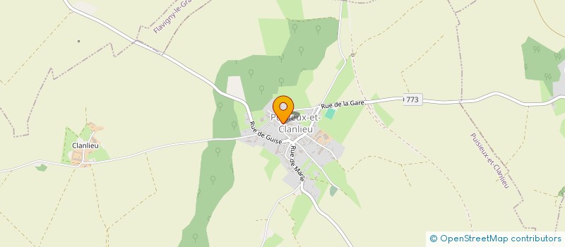 localisation de l'entreprise SCI MARION  PUISIEUX-ET-CLANLIEU