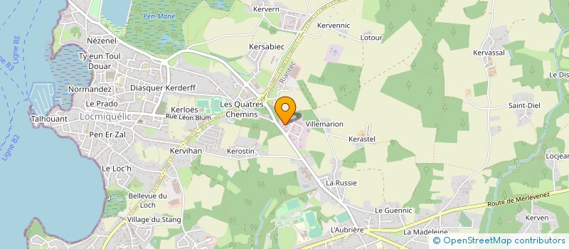 localisation de l'entreprise SCI MARION P.M.J  RIANTEC