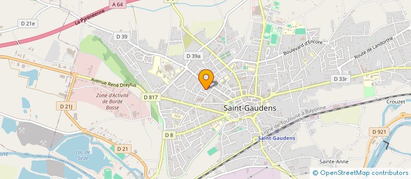 localisation de l'entreprise SCI MARIOULAS  SAINT-GAUDENS