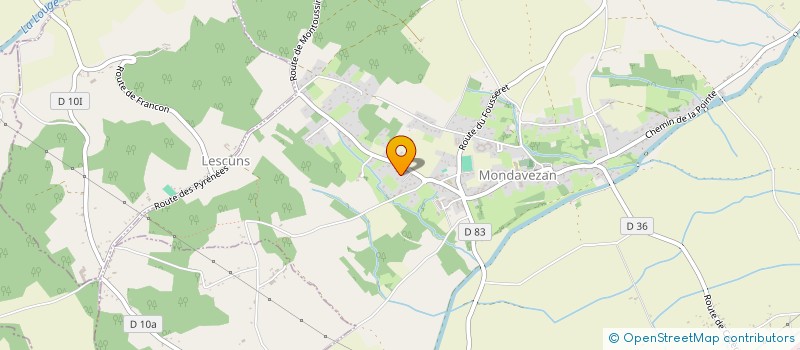 localisation de l'entreprise SCI MARIOULET  MONDAVEZAN