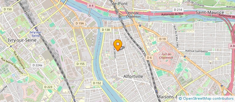 localisation de l'entreprise SCI MARIPA à ALFORTVILLE