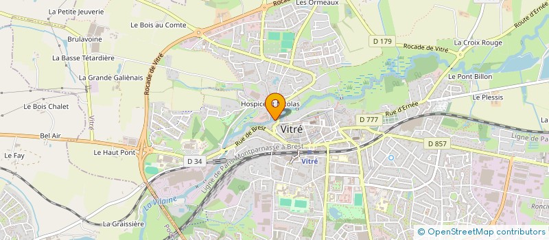 localisation de l'entreprise SCI MARIPERR  VITRE