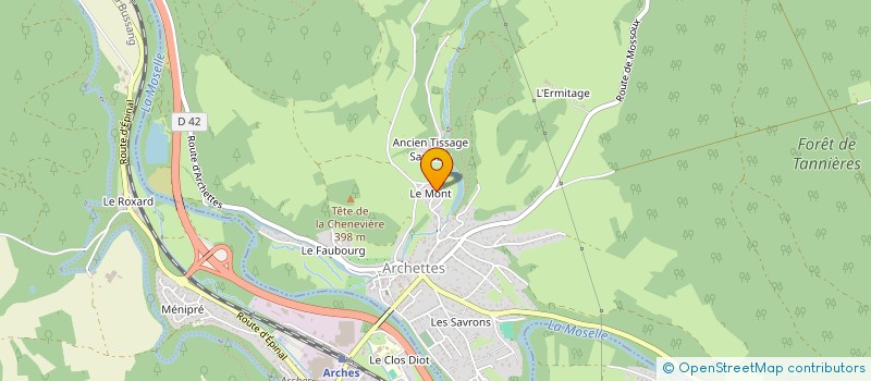 localisation de l'entreprise SCI MARIPHYL  ARCHETTES