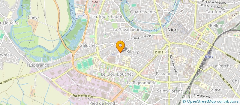 localisation de l'entreprise SCI MARIPIR  NIORT