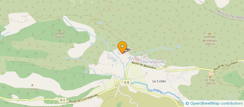 localisation de l'entreprise SCI MARIPOSA.B  COURSEGOULES