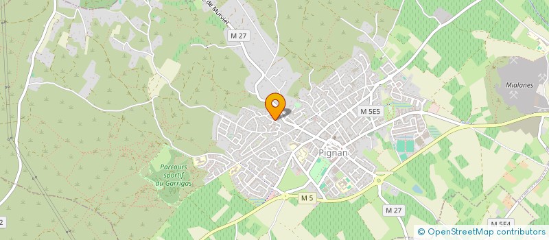 localisation de l'entreprise SCI MARIPOSAS  PIGNAN
