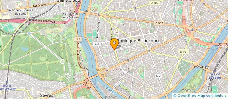 localisation de l'entreprise SCI MARIS à BOULOGNE-BILLANCOURT
