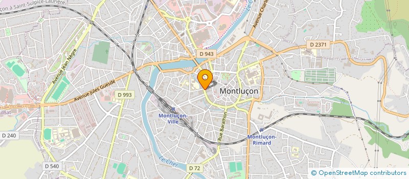 localisation de l'entreprise SCI MARISA à MONTLUCON