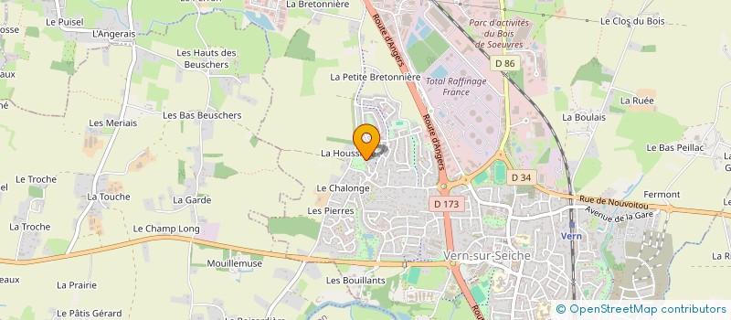 localisation de l'entreprise SCI MARISA  VERN-SUR-SEICHE