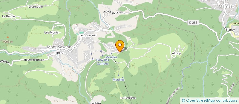 localisation de l'entreprise SCI MARISA  MONT-SAXONNEX