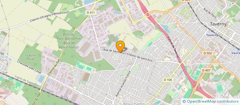 localisation de l'entreprise SCI MARISAB  BEAUCHAMP