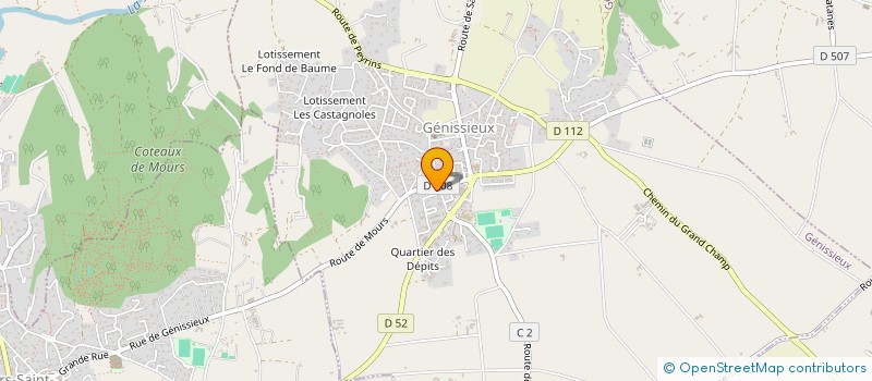 localisation de l'entreprise SCI MARISO  GENISSIEUX