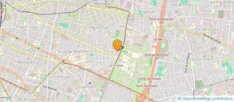 localisation de l'entreprise SCI MARISOLEIL INVESTISSEMENT  LYON