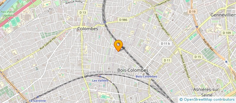 localisation de l'entreprise SCI MARITEO à BOIS-COLOMBES