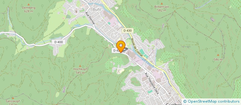 localisation de l'entreprise SCI MARIUCA  GUEBWILLER