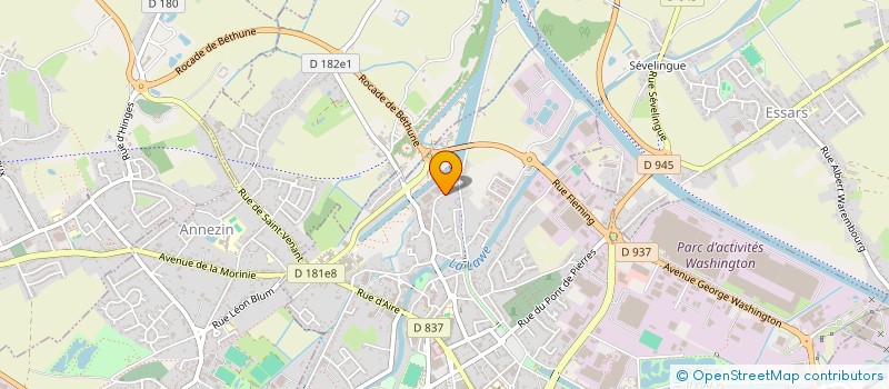 localisation de l'entreprise SCI MARIUS  BETHUNE