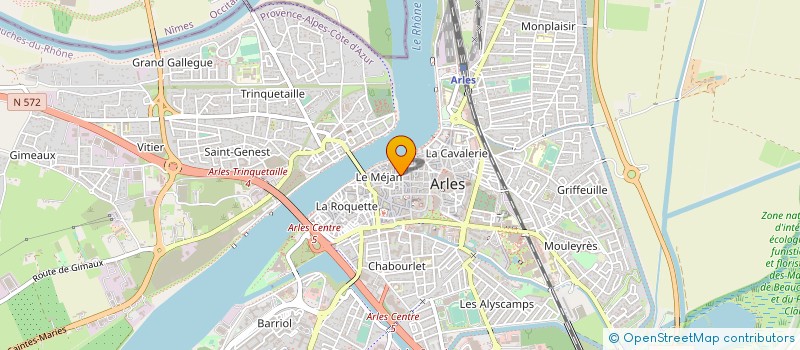 localisation de l'entreprise SCI MARIUS à ARLES