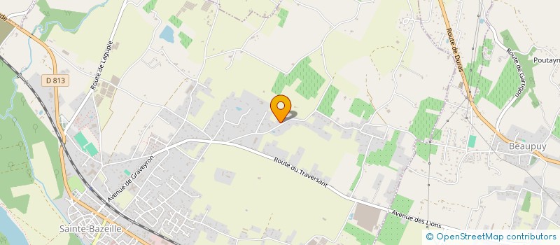 localisation de l'entreprise SCI MARIUS  SAINTE-BAZEILLE