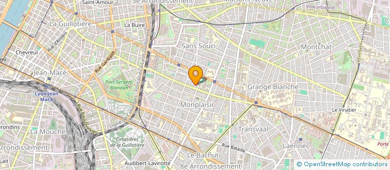 localisation de l'entreprise SCI MARIUS 74  LYON 8EME