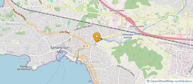 localisation de l'entreprise SCI MARIUS à SIX-FOURS-LES-PLAGES