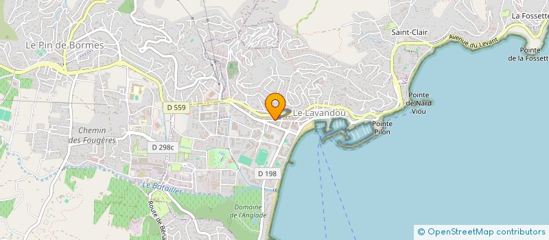 localisation de l'entreprise SCI MARIUS  LE LAVANDOU
