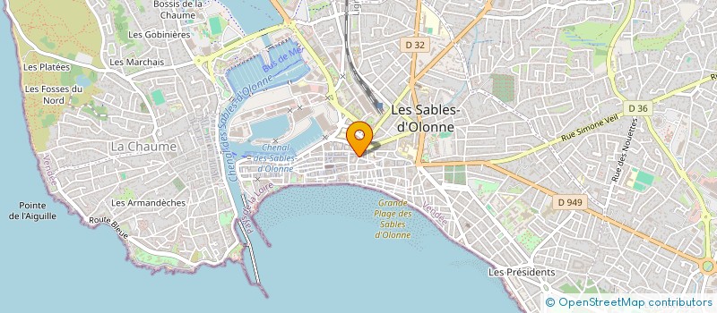 localisation de l'entreprise SCI MARIUS à LES SABLES D'OLONNE