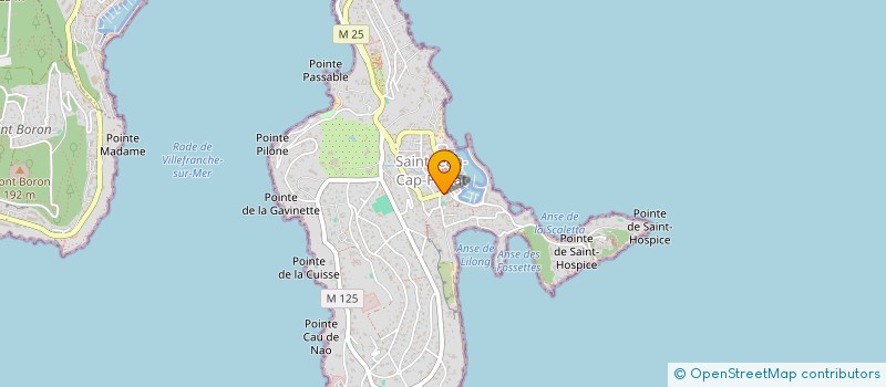 localisation de l'entreprise SCI MARIUS  SAINT-JEAN-CAP-FERRAT