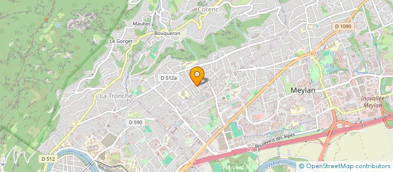 localisation de l'entreprise SCI MARIUS COTTIER  CORENC