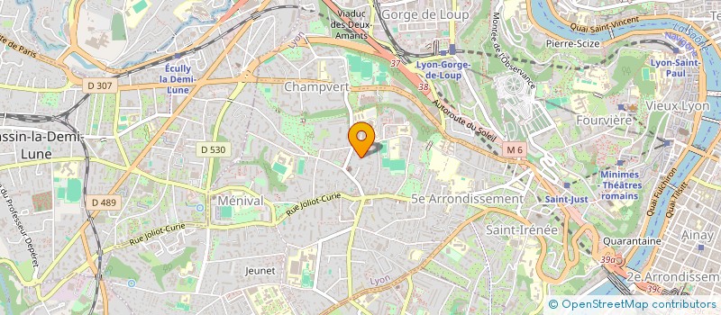 localisation de l'entreprise SCI MARIUS DELEUZE  LYON