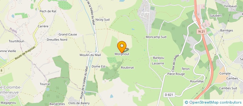 localisation de l'entreprise SCI MARIV  PUJOLS