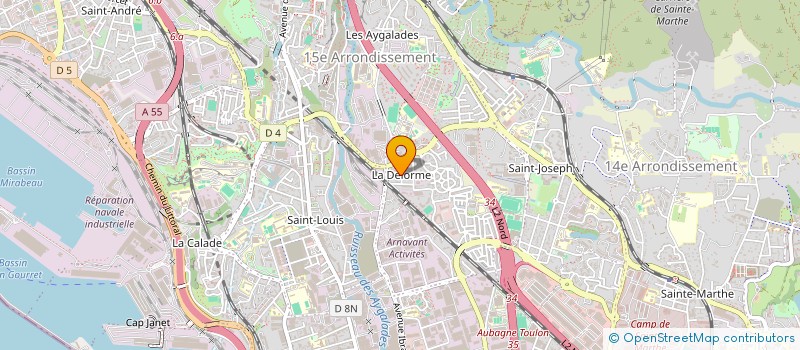 localisation de l'entreprise SCI MARIVA à MARSEILLE