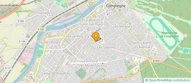 localisation de l'entreprise SCI MARIVAUX  COMPIEGNE