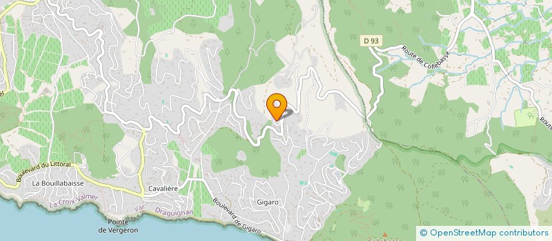 localisation de l'entreprise SCI MARIVE  LA CROIX-VALMER