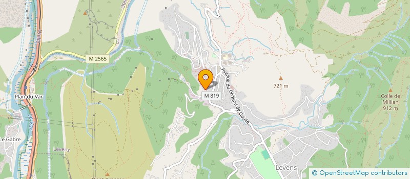 localisation de l'entreprise SCI MARIVI  LEVENS