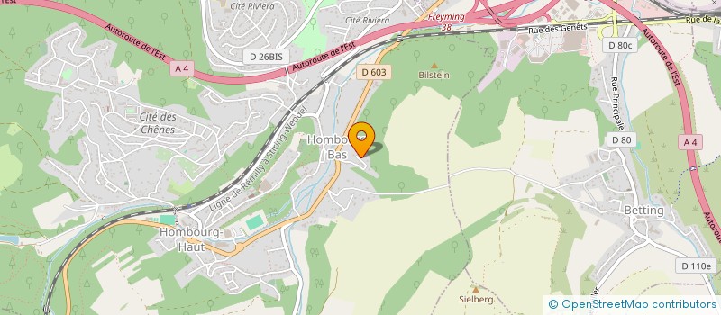 localisation de l'entreprise SCI MARIZA  HOMBOURG-HAUT