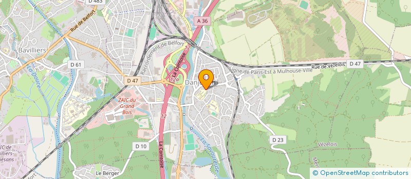 localisation de l'entreprise SCI MARIZALI 1 à DANJOUTIN