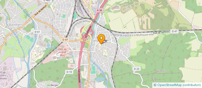 localisation de l'entreprise SCI MARIZALI 2 à DANJOUTIN