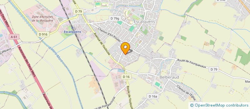 localisation de l'entreprise SCI MARIZY  ESCALQUENS