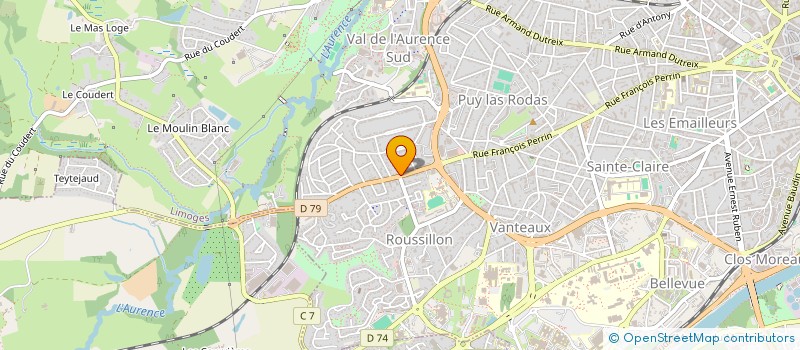 localisation de l'entreprise SCI MARJAC à LIMOGES