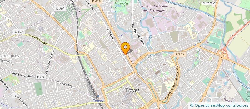 localisation de l'entreprise SCI ''MARJANE'' à TROYES