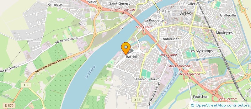 localisation de l'entreprise SCI MARJANE à ARLES